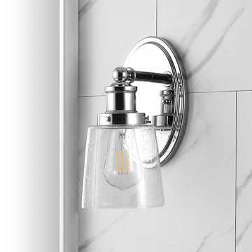 Beverly Iron/Seeded Glass Classic Cottage LED Vanity Light